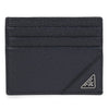 Prada Calf Leather Triangle Logo Card Holder 141983273 [P]
