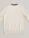 Burberry Wool Cashmere Women's Knit Sweater Natural White 160750610 [P]
