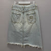 MIU MIU Denimrock mit Logo-Patch (28) 160754864 [P]