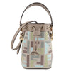 FENDI Multi-Color FF Stickerei Canvas Mini Schultertasche 139992670 [P]