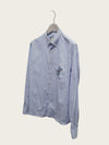 GUCCI Blaue gestreifte bestickte Damenbluse 160755340 [P]