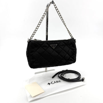 Prada Re-Nylon Quilted Chain Shoulder Bag Crossbody Mini Bag 1BH026 160755446 [P]