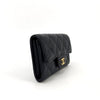 CHANEL Classic Caviar Card Holder with Gold Embellishment 160755822 [P]