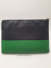 CELINE Zweifarbige Clutch (Grün/Schwarz) 160755890 [P]