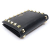 Valentino Black Calfskin Rockstud Wallet 160756438 [P]