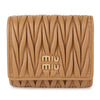 Miu Miu Small Matelassé Nappa Leather Wallet 152530132 [P]
