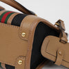 GUCCI トップハンドルミニトートショルダーバッグブラウンブラック 160401591 [P]