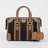 GUCCI トップハンドルミニトートショルダーバッグブラウンブラック 160401591 [P]