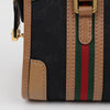 GUCCI トップハンドルミニトートショルダーバッグブラウンブラック 160401591 [P]
