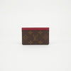Louis Vuitton Iconic Monogram Coated Canvas Card Holder Fuchsia 160366346 [P]