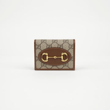 GUCCI Horsbit 1955 Kartenetui Geldbörse Braun 160478192 [P]