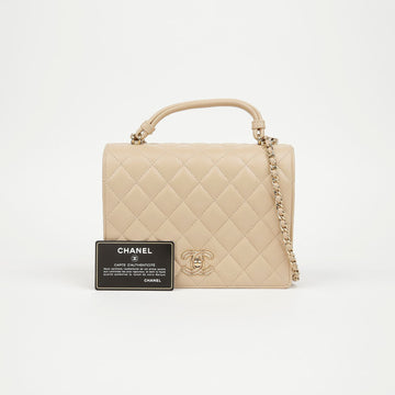 CHANEL Top Handle Chain Tote Shoulder Bag A98625 160559405 [P]