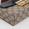 Gucci Padlock Mini GG Supreme Canvas Top Handle Shoulder Bag Black 160495693 [P]