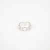 Hermes Small Chandal Enchaine Ring Silver 160615418 [P]