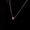 HERMES Mini Pop-Ach Pendant Rose Gold & Marron Glacé 160615426 [P]