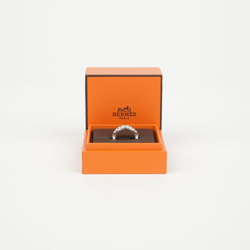 HERMES Small Chandel Enchaining Ring Silber 160615430 [P]