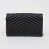 SAINT LAURENT Monogram Chain Wallet Crossbody 377828 160497785 [P]