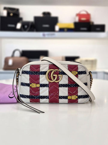 Gucci Marmont Matelassé Crossbody Bag Multi 447632 160758758 [P]