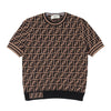 FENDI FF Logo Kurzarm-Strickpullover 160665331 [P]