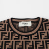 FENDI FF Logo Kurzarm-Strickpullover 160665331 [P]