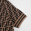 FENDI FF Logo Kurzarm-Strickpullover 160665331 [P]
