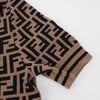 FENDI FF Logo Kurzarm-Strickpullover 160665331 [P]