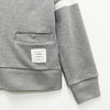 THOM BROWNE サイドストライプ 4バ LOOP バッグ ボート刺繍カーディガン ライトグレー (MJT582E 00535 055) 158340082 [P]