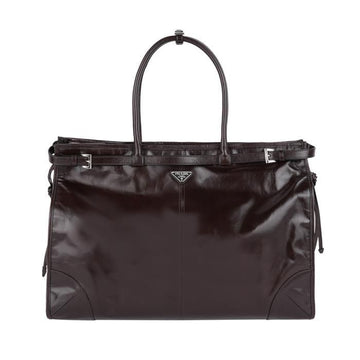PRADA Dunkelbraune Leder-Tote 160780774 [P]