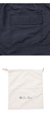 Loro Piana Men's Elastic Drawstring Nylon Shorts 151914437 [P]
