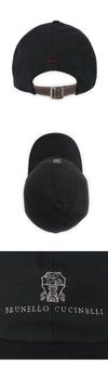 BRUNELLO CUCINELLI Männer Logo Baumwolle Baseballcap 153692746 [P]