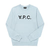 APC Lichtblauer VPC Velourslogo-Herrenpullover 144730605 [P]