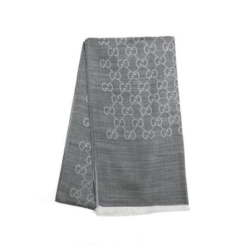GUCCI ジャカード GG ウール シルク ツートンスカーフ stamp: 165904 3G646 1400 147677446 [P]