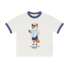 Maison Kitsune Kids Fox Print Ringer T-Shirt 160301205 [P]