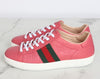 GUCCI Ace Dreistreifen GG Sneakers Pink 35.5 160782852 [P]
