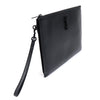 Saint Laurent Black Grained Embossed Leather Monogram Zipped Tablet Holder Clutch 667686 160790858 [P]