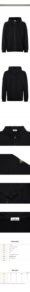Stone Island 26FW Black Brushed Fleece Hooded Jacket 160792034 [P]