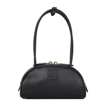 Miu Miu Black Leather Bow Small Tote Bag 160792309 [P]