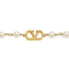 Valentino Garavani V Logo Pearl Bracelet 143022666 [P]