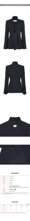 MAXMARA Midnight Blue Blazer ohne Kragen 26FW 160216106 [P]