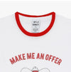 other Wild Donkey Short Sleeve T-Shirt OFFER WHITE/RED 141460471 [P]