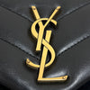 Saint Laurent Monogram Matelassé Lulu Shoulder Bag Small Black 494699 160794737 [P]