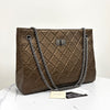 CHANEL 2.55 Metallic Quilted Chain Shoulder Bag 160794781 [P]