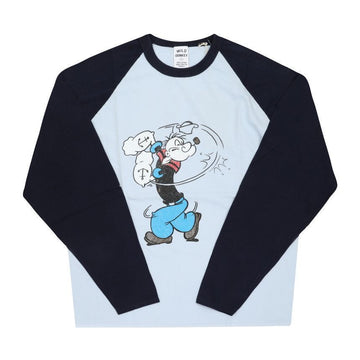 OTHER Wildes Esel langarm T-Shirt TL-ROCCO LIGHT BLUE/NAVY 147379935 [P]
