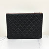 CHANEL Klassische Caviar Clutch Bag Schwarz Medium 160795081 [P]