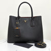 PRADA Saffiano Doppeltasche Medium Schwarz (1BG775) 160796215 [P]
