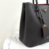 PRADA Saffiano Doppeltasche Medium Schwarz (1BG775) 160796215 [P]