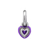 PANDORA Mini-Pendelform in Silber mit lila Chakra-Herz - 793042C04 128575311 [P]