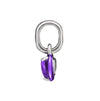 PANDORA Mini-Pendelform in Silber mit lila Chakra-Herz - 793042C04 128575311 [P]