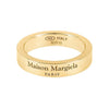 MAISON MARGIELA イングレービング ロゴ シルバー リング 4mm 155331514 [P]