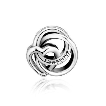 PANDORA Charm 791507C00 Familien Immer Umkreiste Herz Silber 41204492 [P]